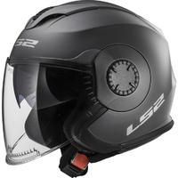 LS2 OF570 Verso Solid Open Face Motorcycle Helmet & Visor