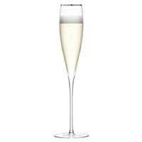 LSA Savoy Champagne Flutes Platinum 7oz / 200ml (Pack of 2)
