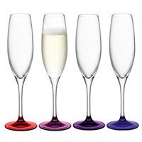 LSA Coro Berry Champagne Flutes 7.9oz / 225ml (Pack of 4)