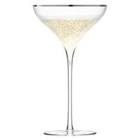 LSA Savoy Champagne Saucers Platinum 8.8oz / 250ml (Pack of 2)