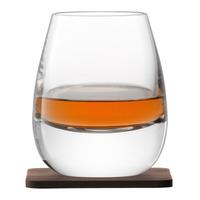 lsa whisky islay tumblers amp walnut coasters 88oz 250ml pack of 2