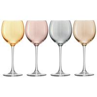 LSA Polka Metallics Wine Glasses 14oz / 400ml (Pack of 4)