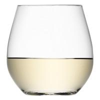 lsa wine collection stemless white wine glasses 13oz 370ml pack of 4
