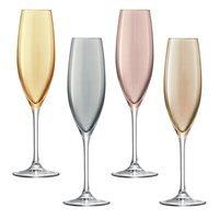 LSA POLKA CHAMPAGNE FLUTE 4 Piece Set