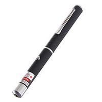 LS327 Pen Shape 1-Pattern Green Light Laser Pointer(5mW, 532nm, 2xAAA, Black)