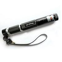 LS316 301 Lockable Adjustable Burning Green Laser Pointer Flashlight(5mw, 532nm, b1x18650, Black)