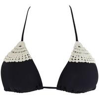L*space L* Black Triangle Swimsuit Dreamer Crochet Lucy women\'s Mix & match swimwear in black
