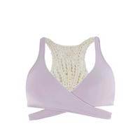 lspace purple bra swimsuit sweet and chic joey wrap