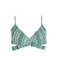 L*Space Blue Bra Swimsuit Reversible Nantucket Stripe Chloe Wrap