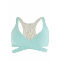 L*Space Blue Bra Swimsuit Sweet and Chic Joey wrap