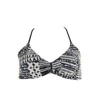 L*Space Black Bra Swimsuit Reversible Ivory Coast Haley