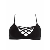 L*Space Black Bra Swimsuit Sensual Solid Jaime