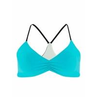 L*Space Turquoise Bra Swimsuit Color Block Wild One Reversible