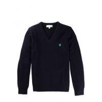 ls v neck lambswool sweater new navy