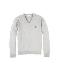 LS V Neck Lambswool Sweater - Fi...