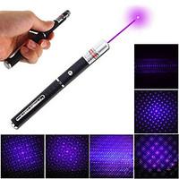 lt 5mw 405nm purple laser pen flashlight black