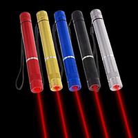 LT - 5mw 650nm Visible Adjustable Beam Red Laser Pen Flashlight - Black Red Blue Sliver Golden