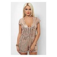 Ltd Edition Gold Sequin Playsuit