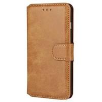 luxury solid color pu leather flip case with magnetic snap and card sl ...