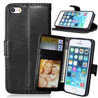 Luxury PU Leather Wallet Flip With Card Slot Photo Frame Stand Cover For iPhone 5/5S