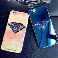 Luxurious Diamonds Blue Light Reflective Blu-ray Soft TPU Case Cover For iPhone 7 7 Plus 6s 6 Plus