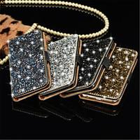 luxury bling crystal diamond wallet flip card case cover for samsung n ...