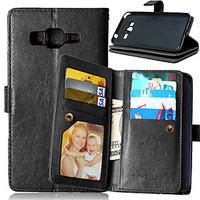 Luxury PU Leather Flip Cover 9 Card Holders Wallet Case For Samsung Galaxy J1/J5/Core Prime/Grand Prime