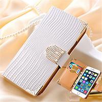 Luxury Wallet Card Crystal Bling PU Leather Case Rhinestone Phone Cover Case For iPhone 6 Plus/6S Plus (Assorted Colors)