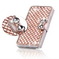 luxury bling crystal diamond leather flip bag cover for samsung galaxy ...