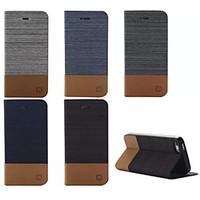 Luxury Flip Canvas Leather Case With Wallet Card Slot Holder For iPhone 5/5S