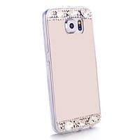 Luxury Diamond Mirror Case For Samsung Galaxy S6 G9200 Handmade Rhinestone Crystal Soft TPU Frame Cover S3/S4/S5/S6/S6E