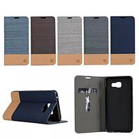 Luxury Flip Canvas Leather Case With Wallet Card Slot Holder For Samsung Galaxy (2016) A3/A5/A7 A710 A7100