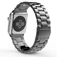 Luxury Stainless Steel Watch band Metal iWatch Strap Unique Design With Double Button Folding Clasp for Apple Watch