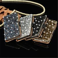 luxury bling crystal diamond wallet flip card case cover for samsung s ...