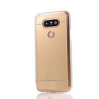 Luxury Plating Mirror Acrylic Case With TPU Frame Back Cover Case For LG G5