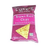 Lukes Organics Brown Rice Chips - Himalayan Pink Sea Salt (142g x 12)
