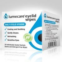 Lumecare eye lid wipes 3 boxes of 20 sachets each