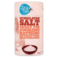 Lucy Bee Himalayan Fine Salt 1kg - for cooking, bathing, detoxifyin...