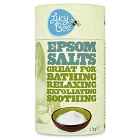 Lucy Bee Epsom Salts 1kg - for bathing, relaxing, exfoliating and s...