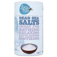 lucy bee dead sea salts 1kg for bathing relaxing exfoliating an