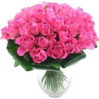 Luxury 50 Pink Roses Bouquet