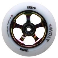 Lucky Atom 110mm Scooter Wheel - Neochrome/White