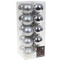 Luxury Bauble Set Of 20 - Silver