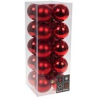 Luxury Bauble Set Of 20 - Red