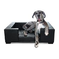 LUIGI DESIGNER DOG BED in Croco Black - Large