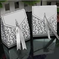 Lureme Fashion Fold Copper Card Candy Box(Silver, Golden)(100 Pcs)