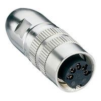 Lumberg 0322 12 12 Pin Shielded DIN Female Socket IEC 60130-9 Cabl...