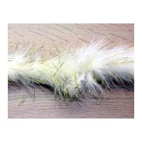 Lurex Marabou Feather Trimming Cream & Gold