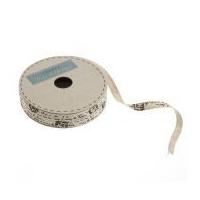 Lurex Herringbone Script Ribbon