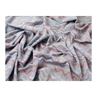 Lurex Glitter Wave Print Stretch Jersey Dress Fabric